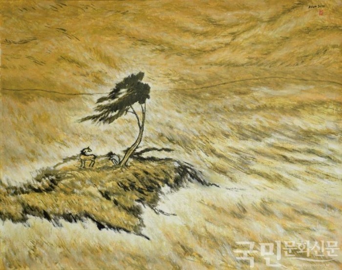 변시지, ‘폭풍의 바다’, 1991..jpg