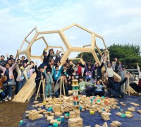 한국도자재단, 행사 폐목재 어린이놀이터로 재활용…'탄소배출 10톤 절감'